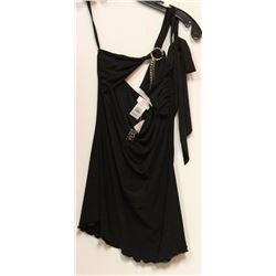 LADIES BLACK DRESS TANK W/RHINESTONES - SZ LARGE