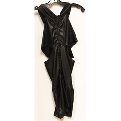 FAUX LEATHER DRESS - SZ MED/LRG