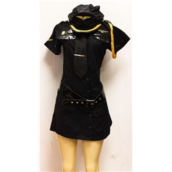 SEXY PILOT COSTUME, INCLUDES HAT, TIE & BELT