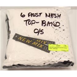 LOT OF 6 ASSORTED BANDO MESH TOPS - ONE SIZE