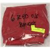 Image 1 : LOT OF 6 RED BANDOS - ONE SIZE