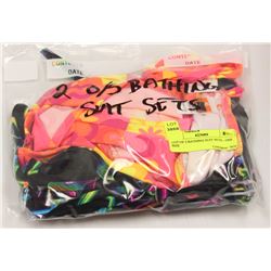LOT OF 2 BATHING SUIT SETS - ONE SIZE