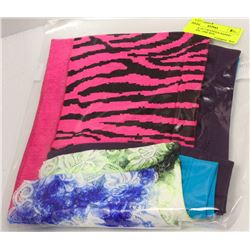 BUNDLE OF 5 SPANDEX BANDO TUBE TOPS - ONE SIZE