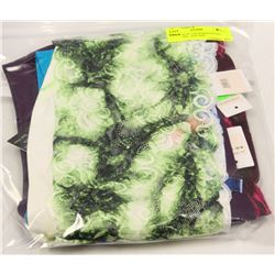 BUNDLE OF 5 SPANDEX BANDO TUBE TOPS - ONE SIZE