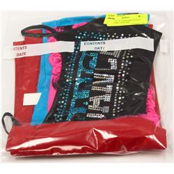 BUNDLE OF 5 SPANDEX BANDO TUBE TOPS - ONE SIZE