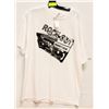 Image 1 : WHITE "ROCK ON" MENS TSHIRT - SIZE XL