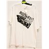 Image 1 : WHITE MENS "ROCK ON" TSHIRT - SIZE LARGE