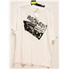 Image 1 : WHITE MENS "ROCK ON" TSHIRT - SIZE SMALL