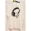 Image 1 : WHITE MENS "HEADPHONES" TSHIRT - SIZE 2XL