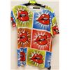 Image 1 : MULTI COLOR "POP ART" MENS TSHIRT - SIZE SMALL