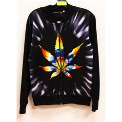 MENS BLACK 420 ZIPUP JACKET - SIZE MEDIUM