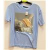 Image 1 : BLUE "APPLE BOTTOM" MENS TSHIRT - SIZE SMALL