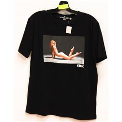BLACK "DANCER GIRL" MENS TSHIRT - SIZE LARGE