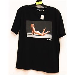 BLACK "DANCER GIRL" MENS TSHIRT - SIZE MEDIUM