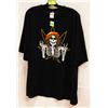 Image 1 : BLACK RASTA SKELETON MENS TSHIRT - SIZE 2XL