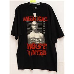 BLACK "THUG LIFE" MENS TSHIRT - SIZE 2XL