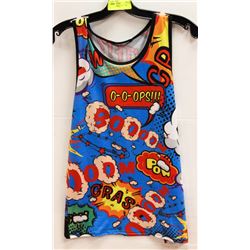 COMIC STRIP MENS TANK - SIZE MEDIUM