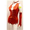 Image 1 : 3 PCE DEVIL MISTRESS COSTUME - SIZE SM/MED