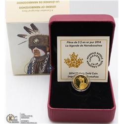 73) RCM 2014 $5 PURE GOLD COIN. A CANADIAN