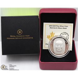 88) RCM 2014 $25 FINE SILVER COIN-MATRIARCH MOON