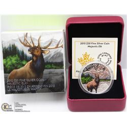 99) RCM 2015 $20 FINE SILVER COIN-MAJESTIC ELK