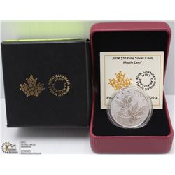 94) RCM 2014 $10 FINE SILVER COIN MAPLE LEAF