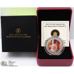86) RCM 2013 25CENT COIN- PORTRAIT OF HER MAJESTY
