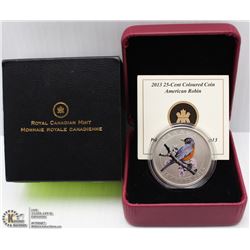 84) RCM 2013 25CENT COLOURED COIN-AMERICAN