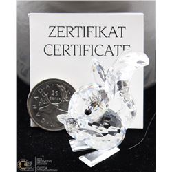 165) AUTHENTIC SWAROVSKI SQUIRREL IN ORIGINAL
