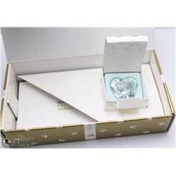 161) AUTHENTIC SWAROVSKI HEART IN GIFTBOX