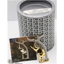 186) AUTHENTIC SWAROVSKI THE ELEPHANT BROOCH