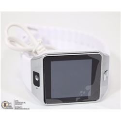 NEW WHITE BLUETOOTH SMARTWATCH WITH CAMERA