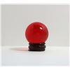 Image 1 : DARK RED QUARTZ 40MM SPHERE & STAND