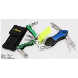 LOT OF  CABELAS AND NAUTICA POCKET  MULTI CUMPING