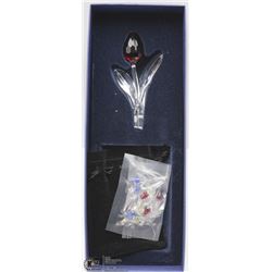179) AUTHENTIC SWAROVSKI RED TULIP FLOWER