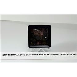 LOT OF 24 CT MULTI COLORED TOURMALINE