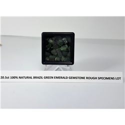 LOT OF 20.5 CT NATURAL ROUGH EMERALDS