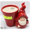 Image 1 : RED GNOME PLANTER