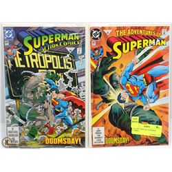 LOT OF 2 VINTAGE SUPERMAN COMICS