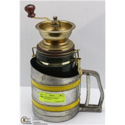 HARRODS KNIGHTS COFFEE GRINDER & SIFT-