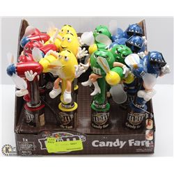 LOT OF 12 M&M CANDY FANS