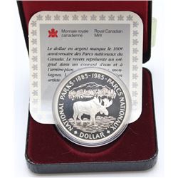 1885 -1985 NATIONAL PARK SILVER DOLLAR (50%SILVER)