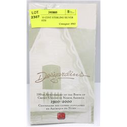 58) RCM 10 CENT STERLING SILVER COIN. 100TH