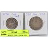 Image 1 : #5) 1947 TWENTY FIVE CENT & 1911 FIFTY CENT COINS