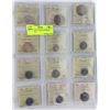 Image 1 : #1) SHEET OF 12 ICCS CERTIFIED COINS INCL