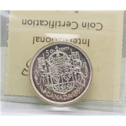 #40)1955 ICCS MS 63 FIFTY CENT COIN