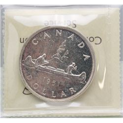 #22)1951 ICCS MS63  SILVER DOLLAR COIN