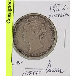 1882 NEWFOUNDLAND VICTORIAN SILVER