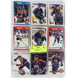 SHEET OF 9 OILER CARDS INCLUDING VINTAGE