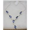 Image 1 : #113 IOLITE GEMSTONE .925 STERLING SILVER NECKLACE
